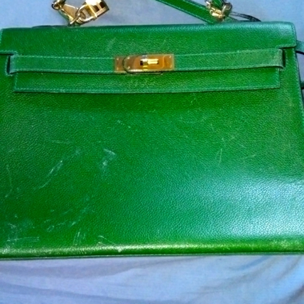 Green handbag